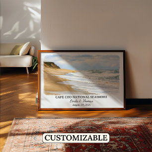 Poster Parque Nacional Costa de Cape Cod Massachusetts Aq