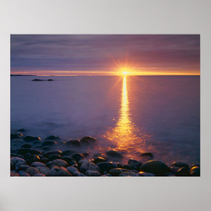 Poster Parque Nacional da Acadia   Oceano Atlântico Maine