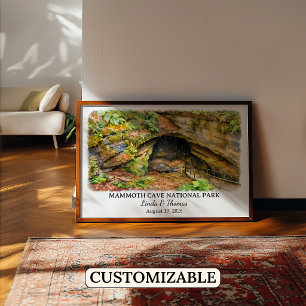 Poster Parque Nacional da Caverna do Mamute Kentucky Aqua
