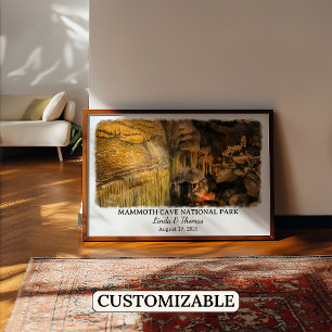 Poster Parque Nacional da Caverna do Mamute Kentucky Aqua