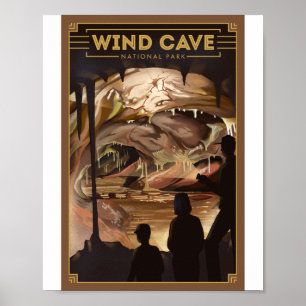 Poster Parque Nacional da Caverna Eólica Litho Trabalho d