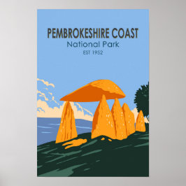 Poster Parque Nacional da Costa de Pembrokeshire Pentre I