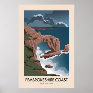 Poster Parque Nacional da Costa de Pembrokeshire Viagens