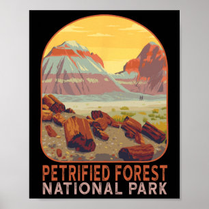 Poster Parque Nacional da Floresta Petrificada Arizona Mo