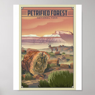 Poster Parque Nacional da Floresta Petrificada Trabalho d