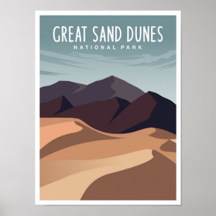 Poster Parque Nacional da Grande Duna de Areia Colorado V