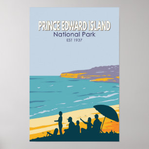 Poster Parque Nacional da Ilha do Príncipe Eduardo Praia