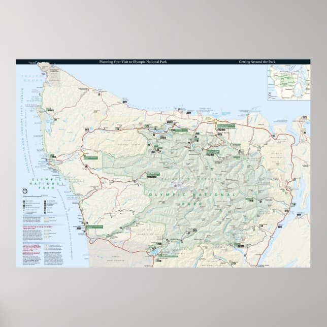 Pôster Parque Nacional da olimpiadas (Frente)