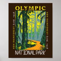 Parque Nacional da olimpiadas Hoh RainForest aflit