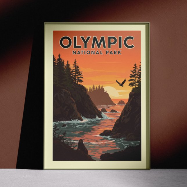 Poster Parque Nacional da Olimpiadas Vintage (Criador carregado)
