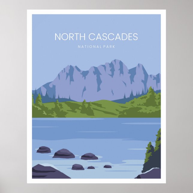Poster Parque Nacional das Cascades do Norte (Frente)