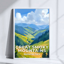 Poster Parque Nacional das Grandes Montanhas Fumosas Viag