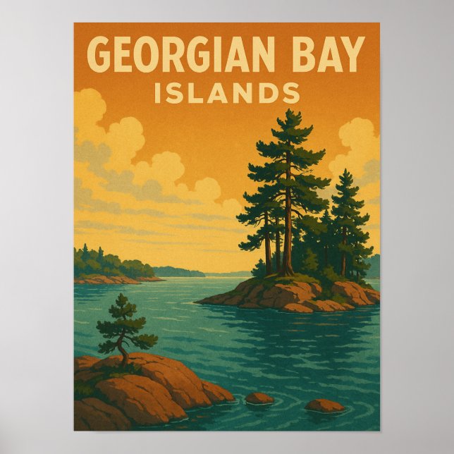 Poster Parque Nacional das Ilhas da Baía Georgiana (Frente)