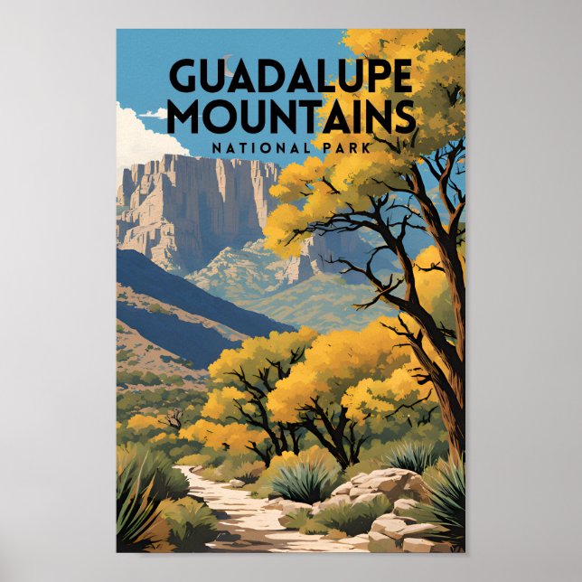 Poster Parque Nacional das Montanhas Guadalupe (Frente)