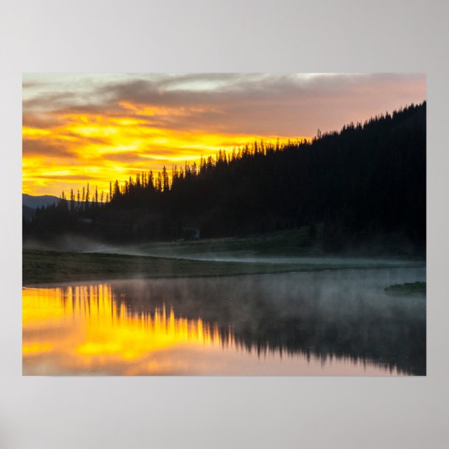 Poster Parque Nacional das Montanhas Rochosas Colorado (Frente)