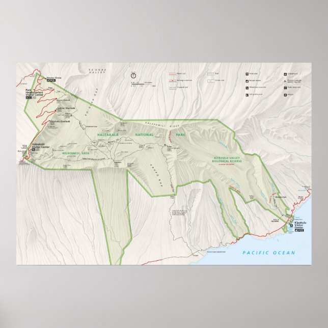Poster Parque Nacional de Haleakala (Frente)