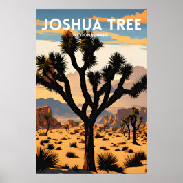 Poster Parque Nacional de Joshua Tree Viagem tradicional