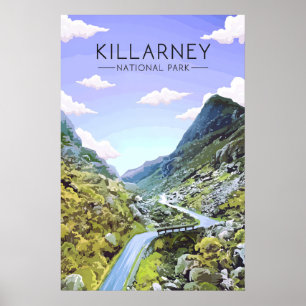 Poster Parque Nacional de Killarney Irlanda Cartaz de Via