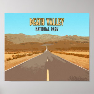 Poster Parque nacional de Vale da Morte Nevada Califórni