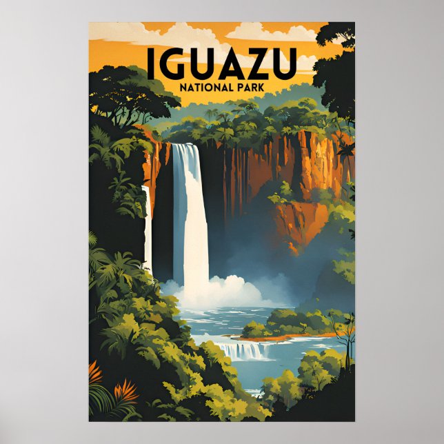 Poster Parque Nacional de viagem Iguazu (Frente)