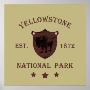 Poster Parque nacional de Yellowstone