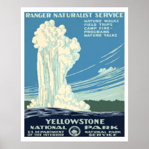 Poster Parque nacional de Yellowstone