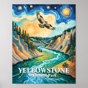 Poster Parque Nacional de Yellowstone Águia-pescadora de