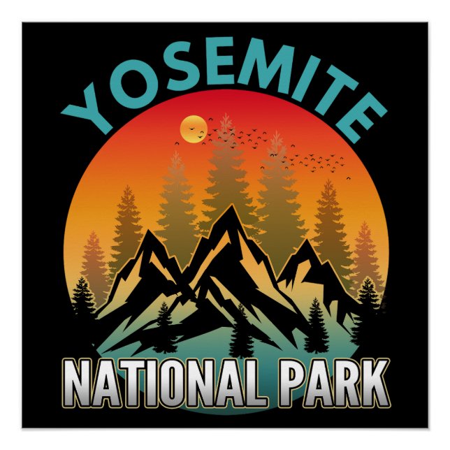 Pôster Parque Nacional de Yosemite (Frente)