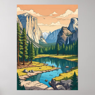Poster Parque Nacional de Yosemite