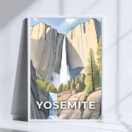 Poster Parque Nacional de Yosemite | Aquarela Viagem