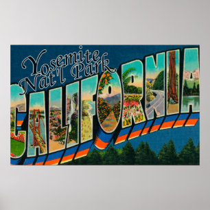 Poster Parque nacional de Yosemite, Califórnia