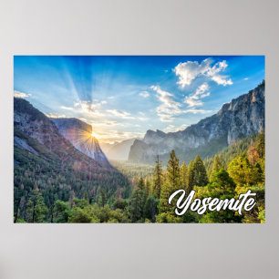Poster Parque Nacional de Yosemite, Califórnia, Estados U