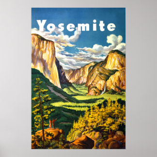 Pôster Parque Nacional de Yosemite California Viagem Arte