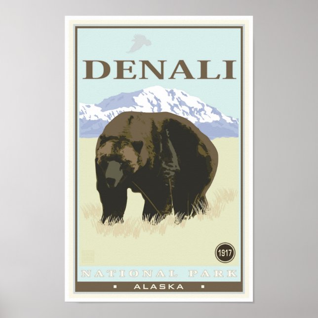 Poster Parque Nacional Denali (Frente)