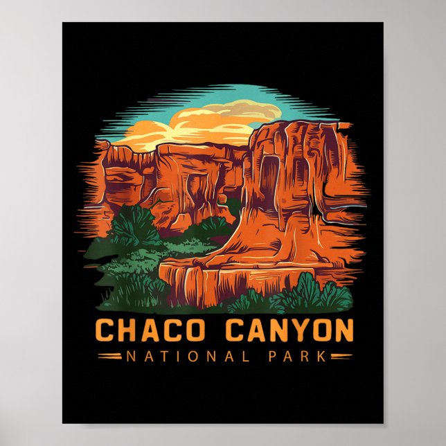 Poster Parque Nacional do Canyon Chaco (Frente)