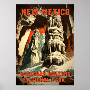 Poster Parque Nacional do Carlsbad Caverns do Novo México