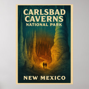 Poster Parque Nacional do Carlsbad Caverns do Novo México