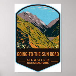 Poster Parque Nacional do Glaciar Rodoviário do Sol