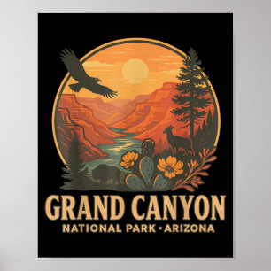 Poster Parque Nacional do Grand Canyon Arizona Pôr do Sol