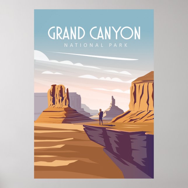 Poster Parque Nacional do Grand Canyon Estados Unidos (Frente)