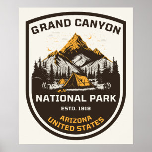 Poster Parque Nacional do Grand Canyon Externato e Nature