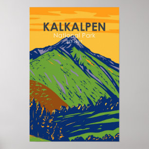 Poster Parque Nacional do Kalkalpen Áustria Vintage
