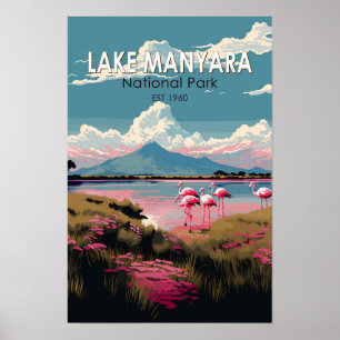 Poster Parque Nacional do Lago Manyara Tanzânia Viagem Vi