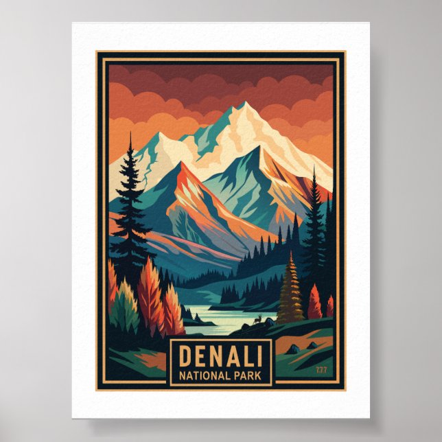 Poster Parque Nacional do Retro Denali (Frente)