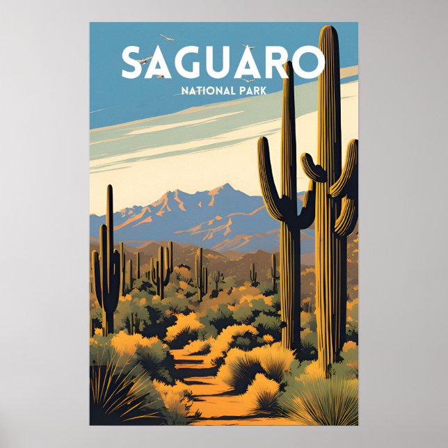 Poster Parque Nacional do Saguaro (Frente)