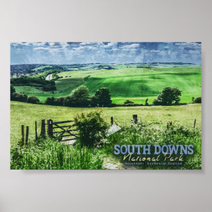 POSTER PARQUE NACIONAL DO SUL - BRIGHTON - INGLATERRA