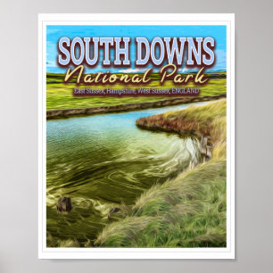 POSTER PARQUE NACIONAL DO SUL DESCENDE - INGLATERRA SUSSE