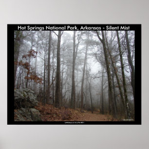 Poster Parque Nacional dos Primaveras Quentes, AR - Mist