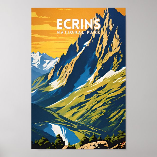 Poster Parque Nacional Ecrins (Frente)