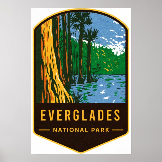 Poster Parque Nacional Everglades (Frente)